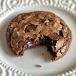 Double chocolate chip cookies with a crisp edge and soft center.