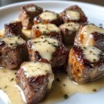 Garlic Butter Steak Bites with Creamy Parmesan Sauce