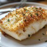 Garlic Parmesan Crusted Halibut
