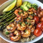Grilled Shrimp Bowl with Asparagus