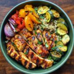 Honey Mustard Chicken Bowl with Grilled Vegetables