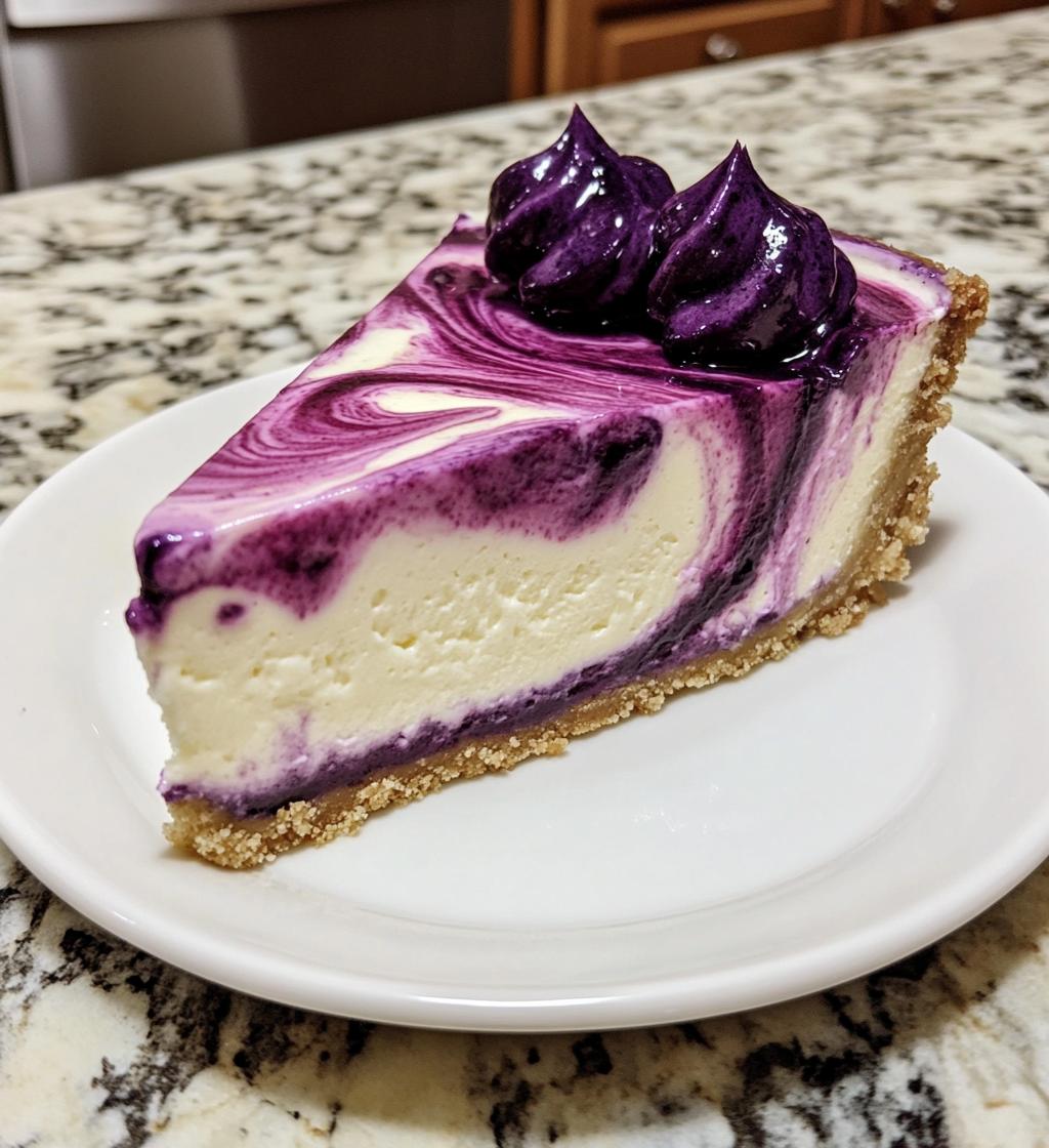 Dreamy Lemon Blueberry Swirl Cheesecake in 7 Simple Steps
