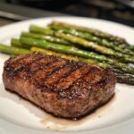 Spicy Cajun Steak with Grilled Asparagus