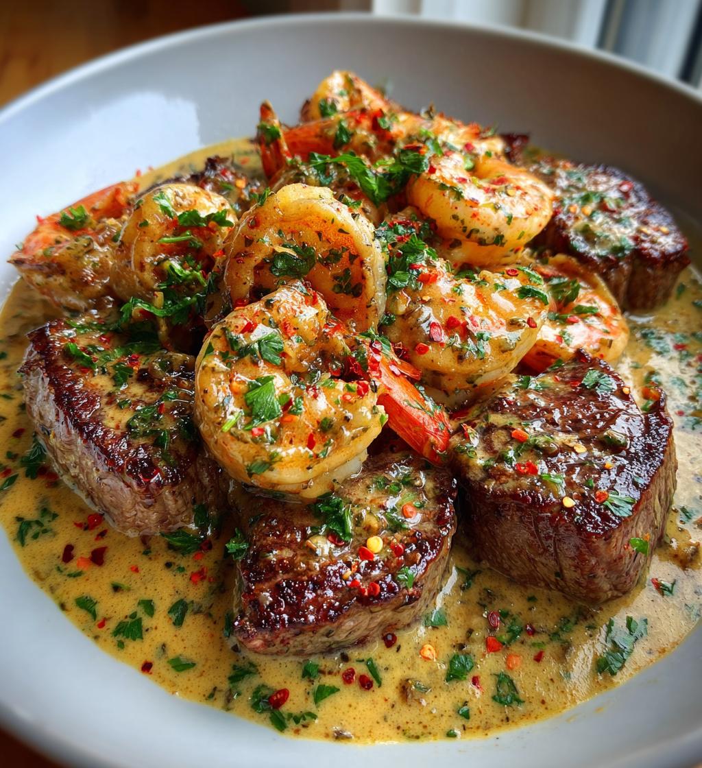 25-Min Steak and Shrimp Skillet Magic