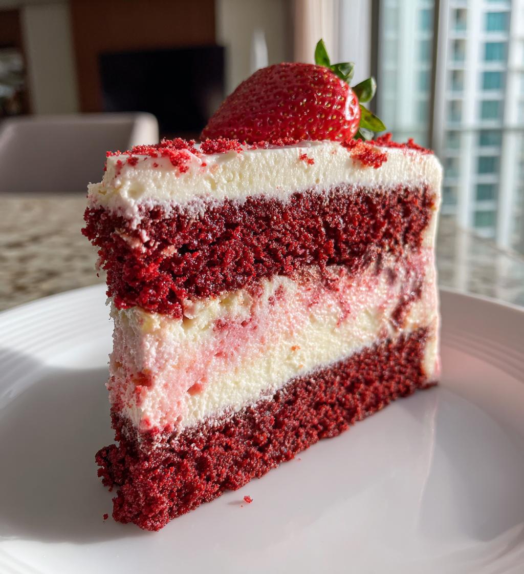Strawberry Red Velvet Cheesecake