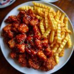Sweet and Sour Chicken with Crispy Fries