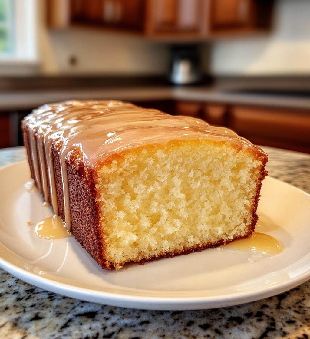 Irresistible Vanilla Pound Cake with Lemon Glaze in 1 Hour