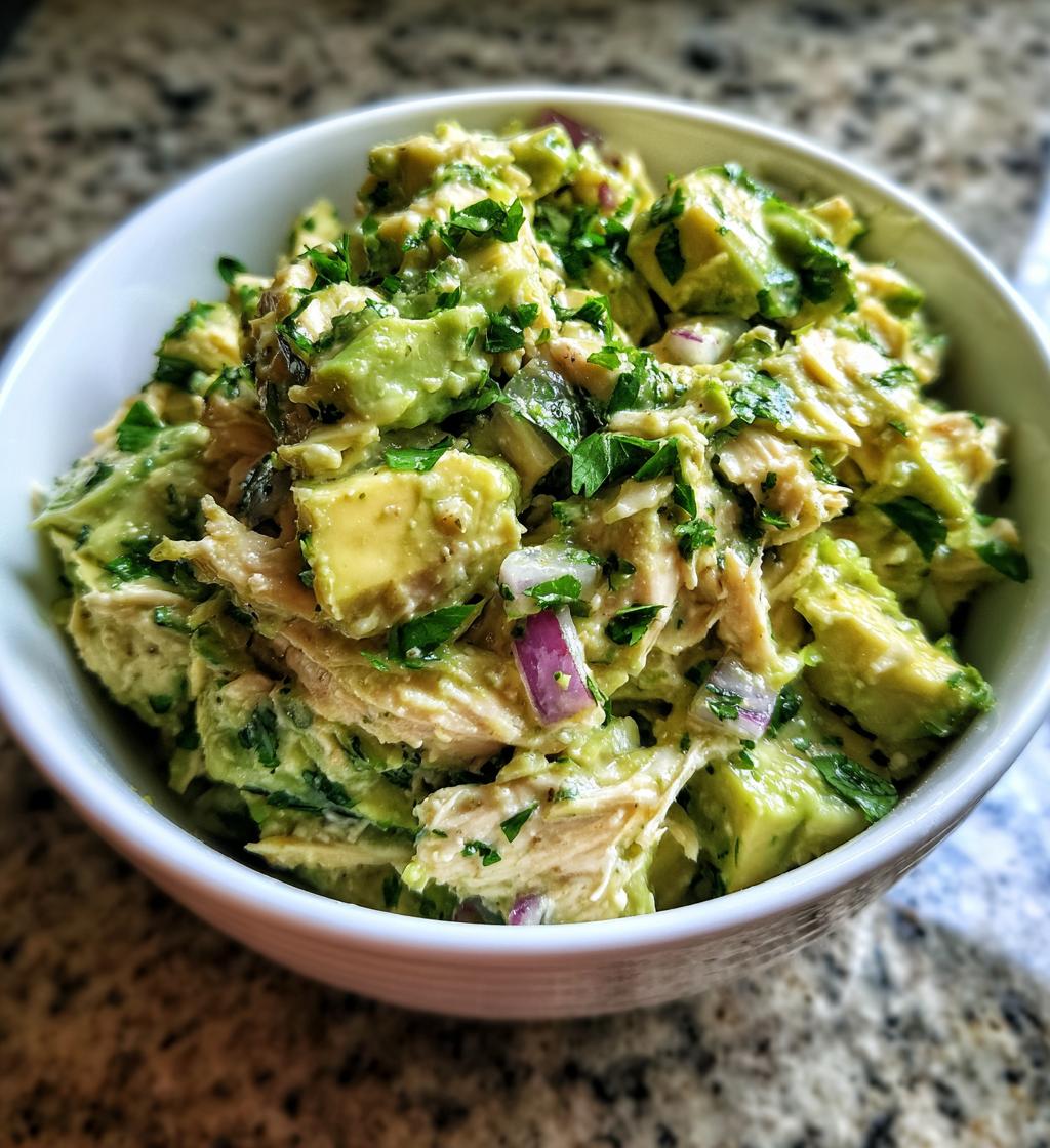 Avocado chicken salad healthy food dishes