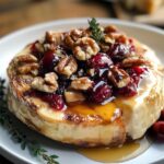 Baked Brie with Cranberries and Walnuts