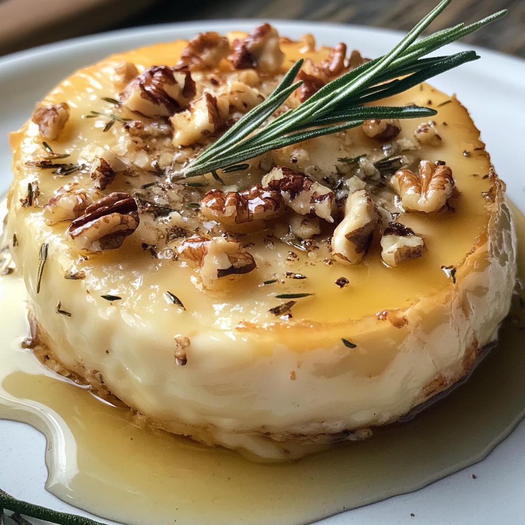 15-Minute Baked Brie Bliss with Honey & Walnuts