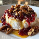 Baked brie with cranberry sauce fall appetizers