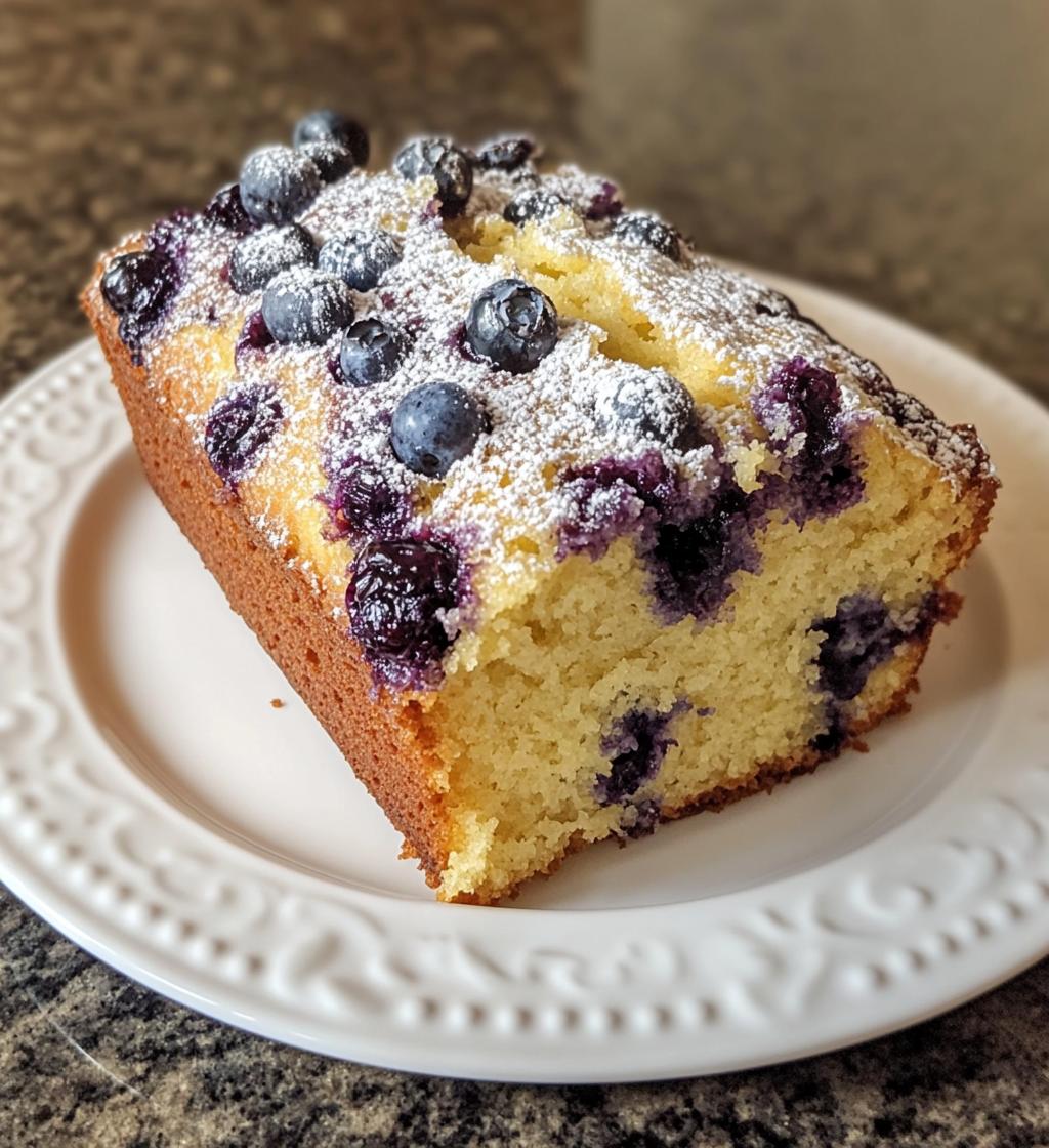 Blueberry Lemon Loaf Cake