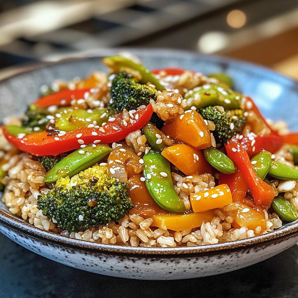 20-Minute Brown Rice Stir-Fry Blissful Dish