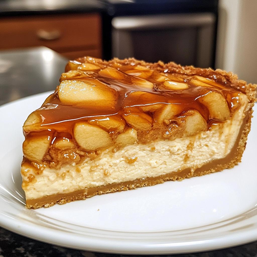 Caramel apple cheesecake fall baking ideas