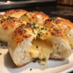 Cheddar Stuffed Garlic Rolls