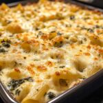 Cheesy Spinach and Artichoke Pasta Bake
