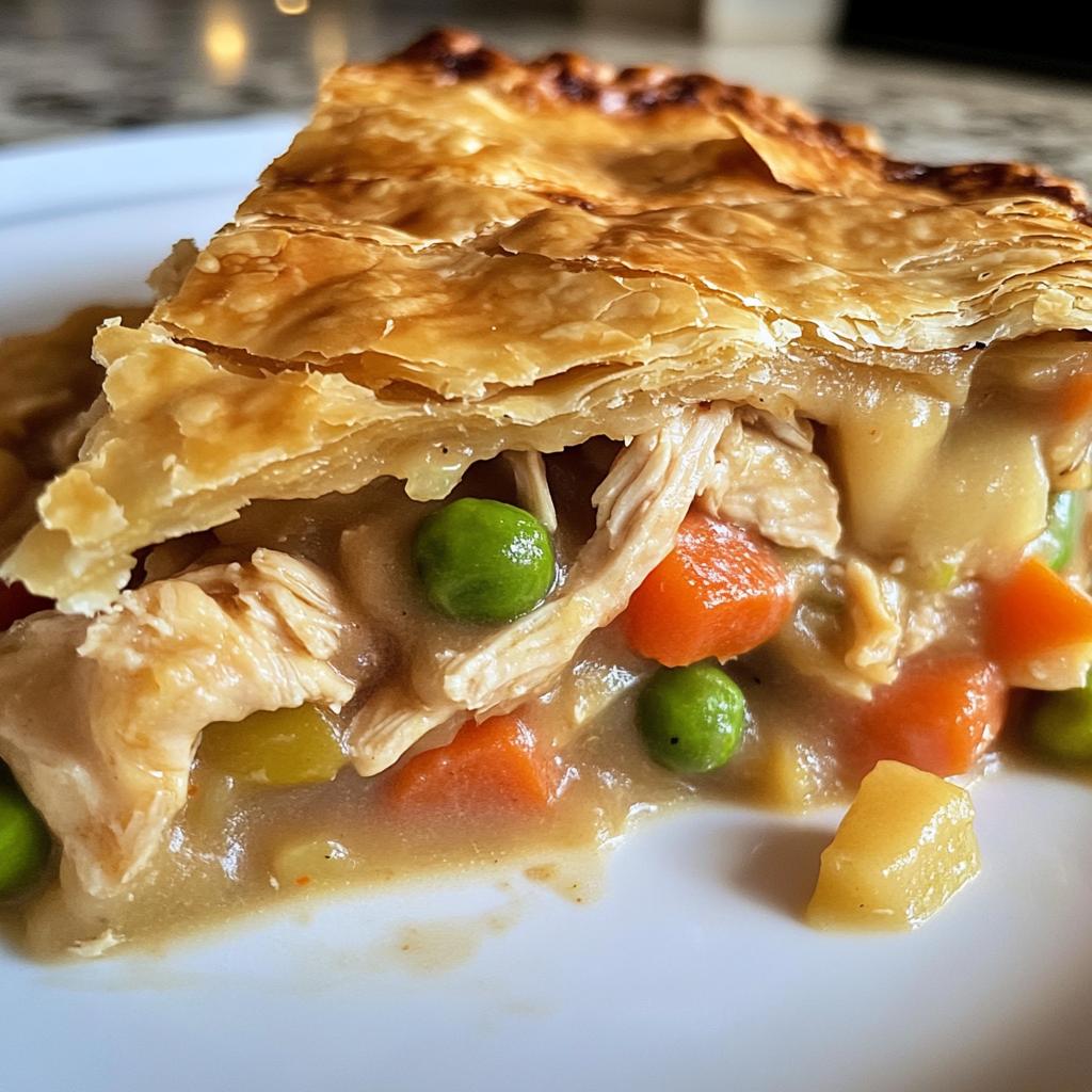Chicken Pot Pie with Flaky Crust