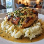 Chicken breast with mustard sauce and Mashed Potatoes