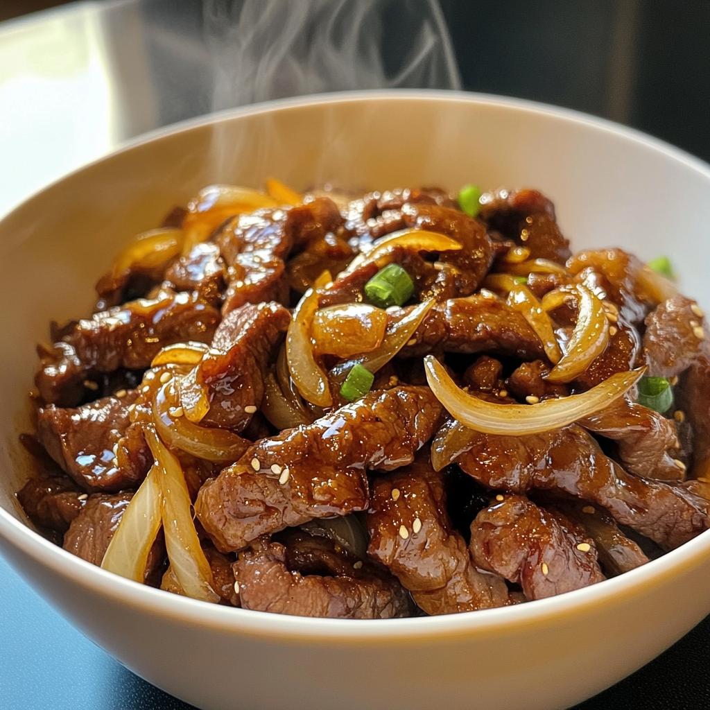 Chinese Beef and Onion Stir Fry