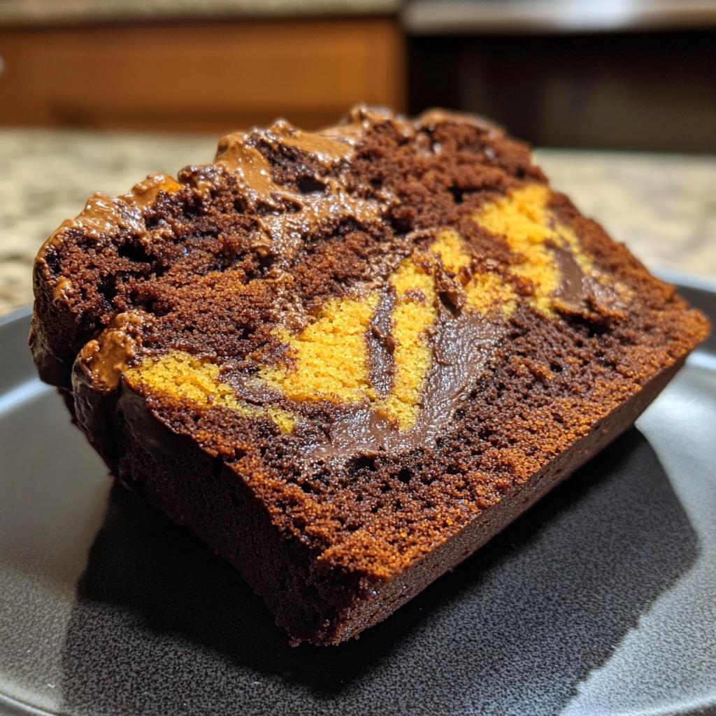Chocolate swirl pumpkin bread