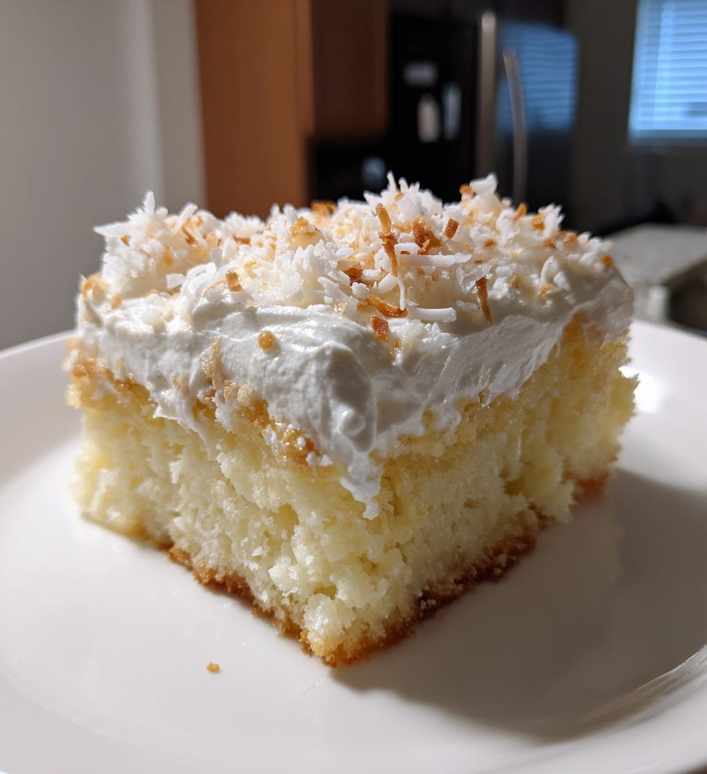 Coconut Cream Poke Cake