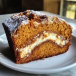 Cream cheese filled pumpkin bread