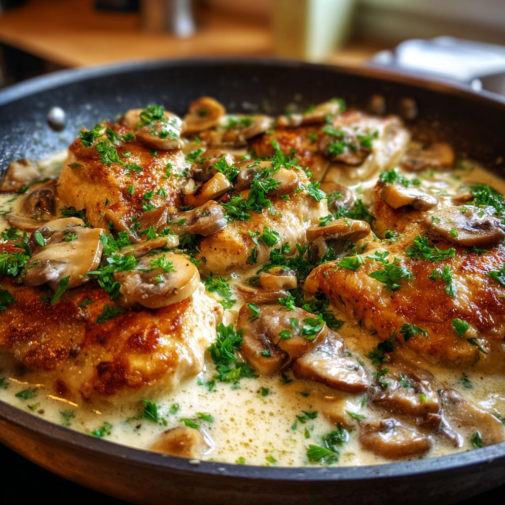 Creamy Chicken and Mushroom Skillet