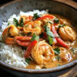 Creamy Coconut Curry with Shrimp and Fragrant Jasmine Rice