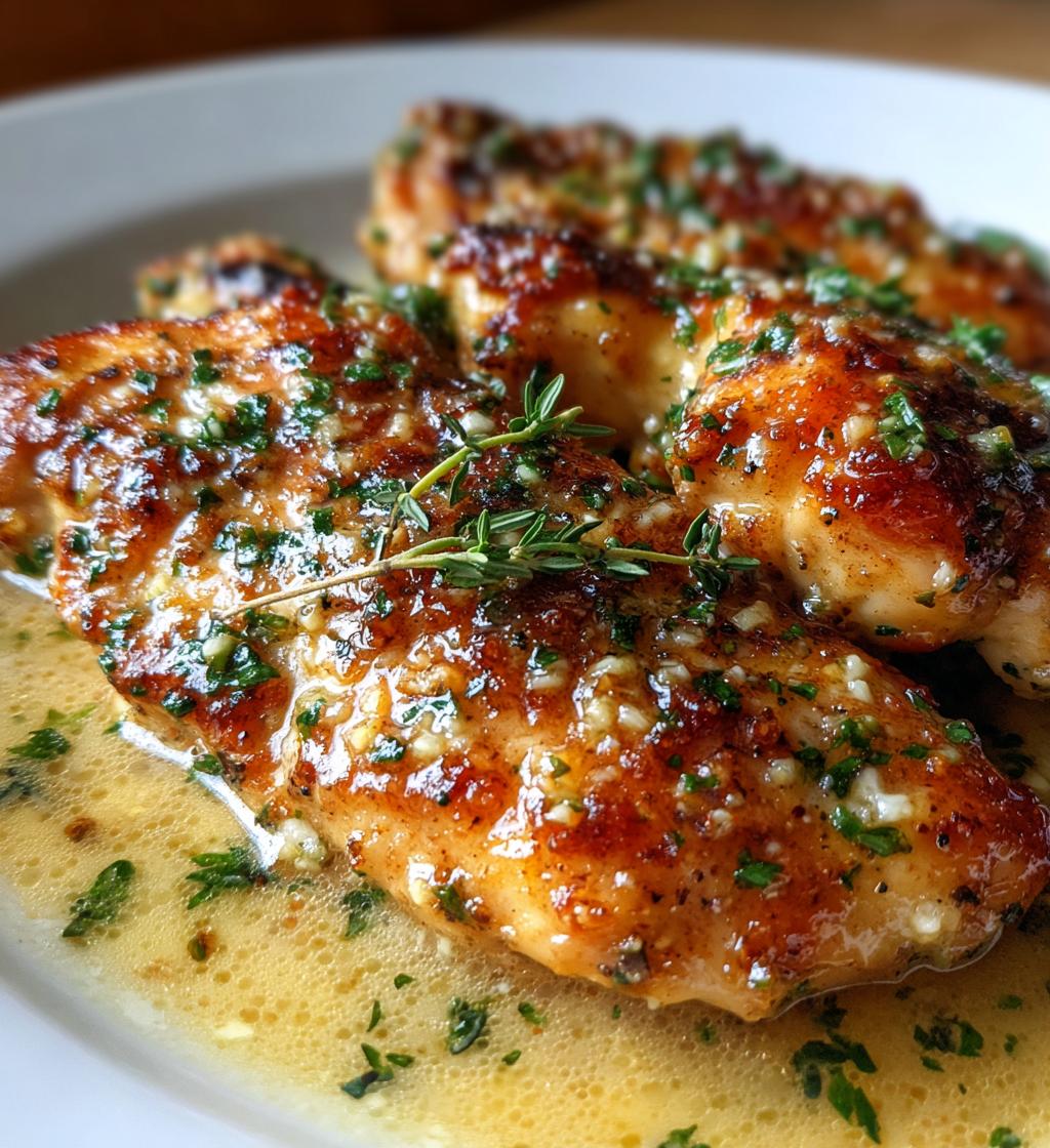 Creamy Parmesan Chicken in Garlic Butter Sauce