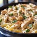 Creamy chicken pasta with seductive taste