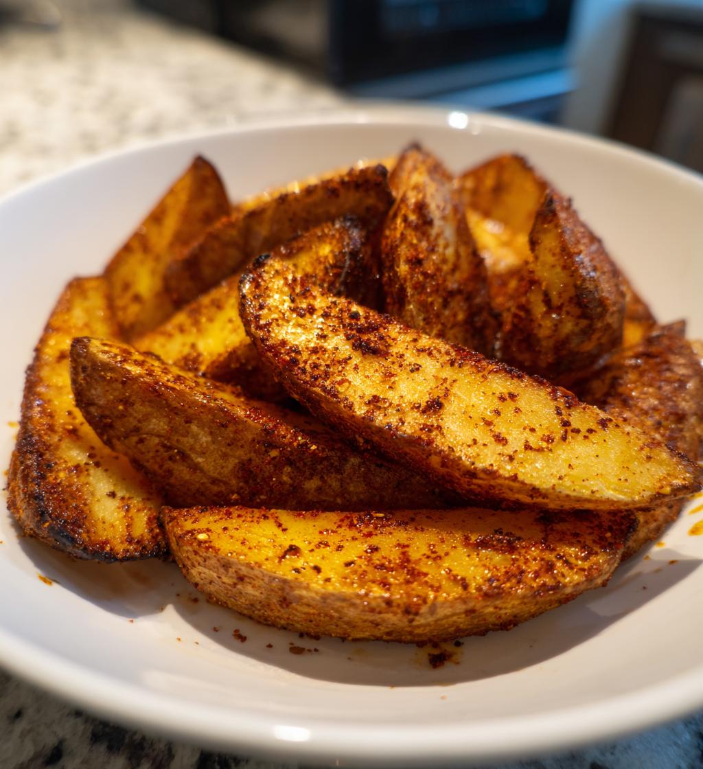 Spicy Crispy Cajun Potato Wedges Perfection