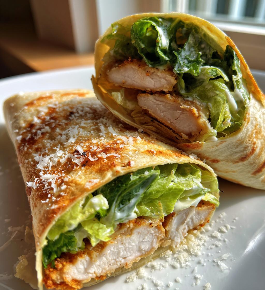 Crispy Chicken Caesar Wrap