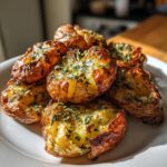 Crispy Smashed Potatoes with Herb Butter