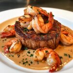 Filet Mignon with Shrimp and Lobster Cream
