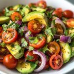 Fresh Avocado Salad with Lime Honey Dressing