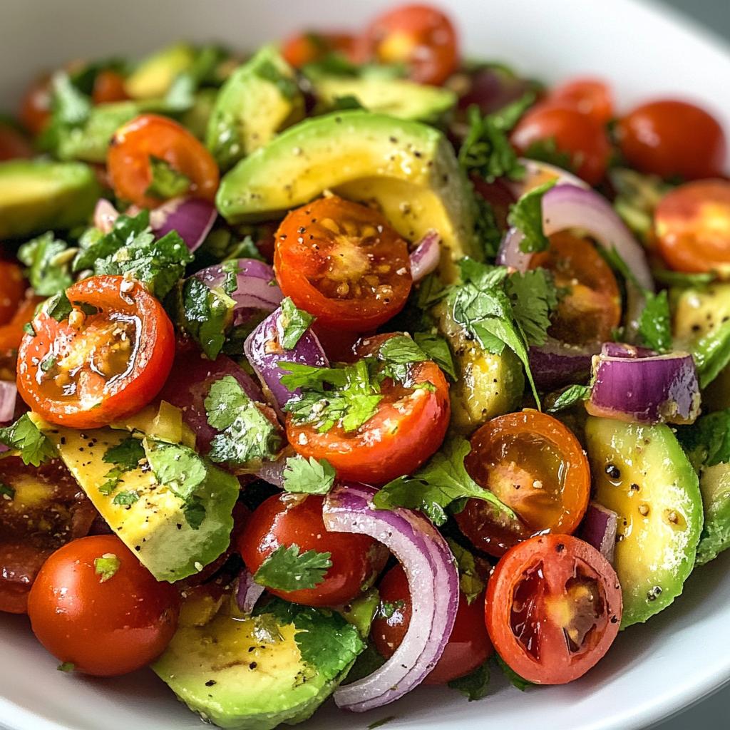 Amazing 10-Min Avocado Salad with Lime Honey