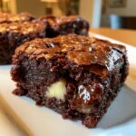 Fudgy Triple Chocolate Brownies