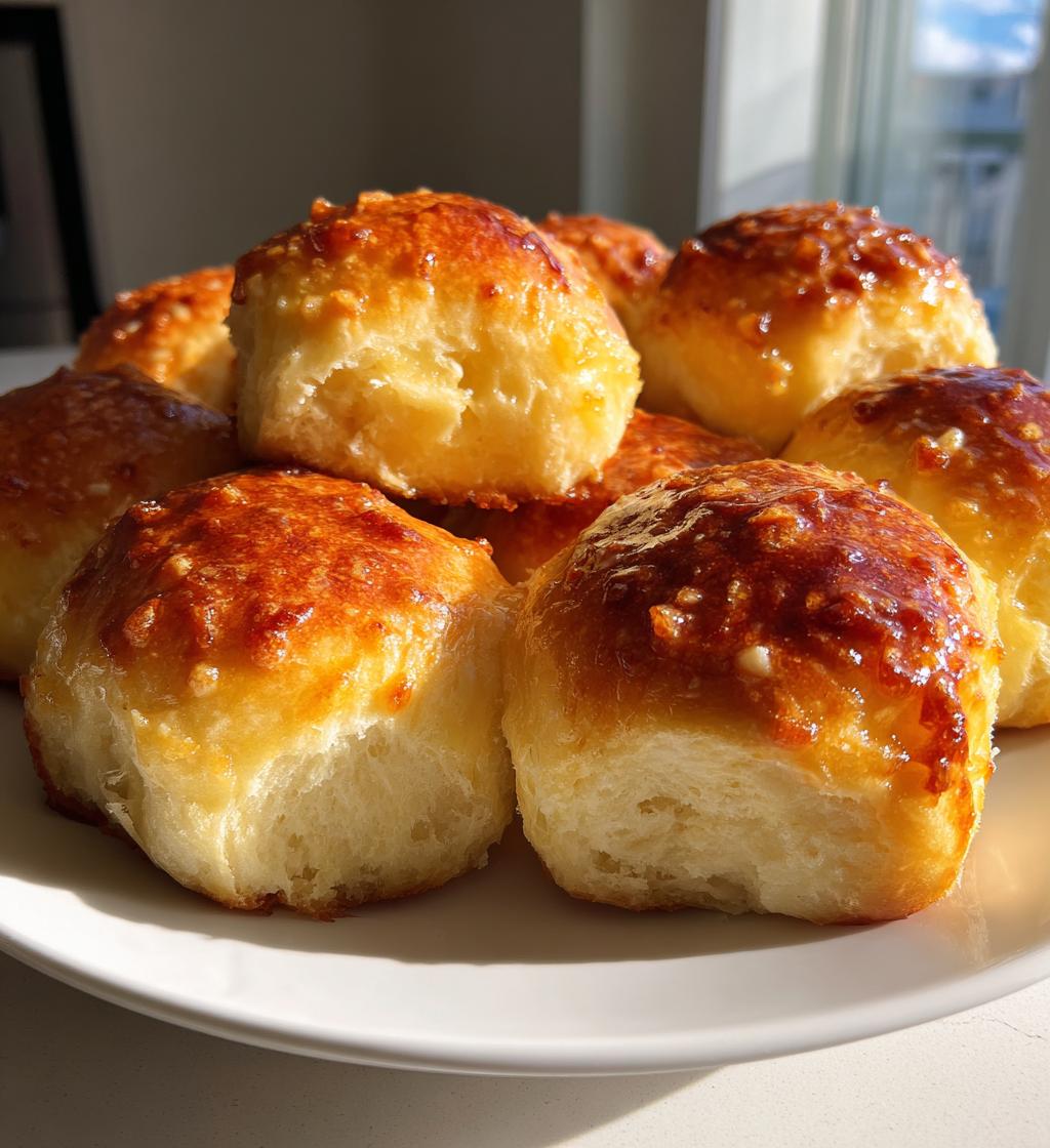 Magical 3-Ingredient Garlic Butter Dinner Rolls