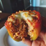 Garlic Chicken Stuffed Peppers