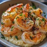 Garlic Parmesan Shrimp with Semolina