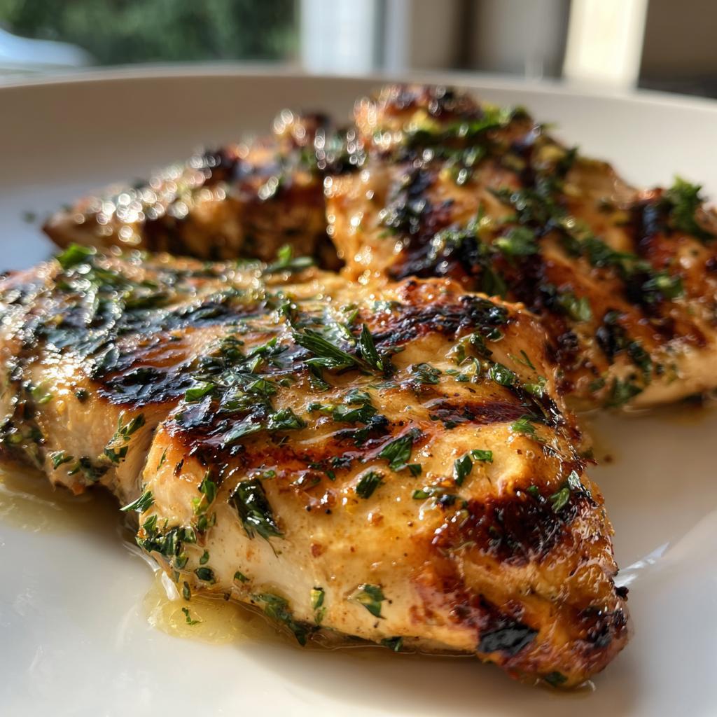 Grilled Italian Lemon Garlic Chicken