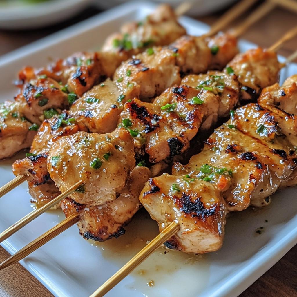 Grilled Thai Coconut Chicken Skewers