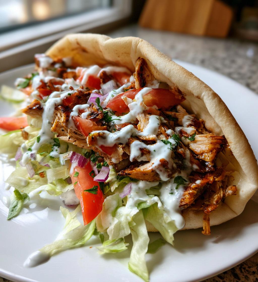 Homemade Chicken Doner Kebab