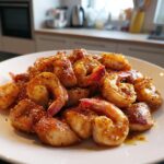 Juicy chicken & prawns in a delicious honey mustard marinade