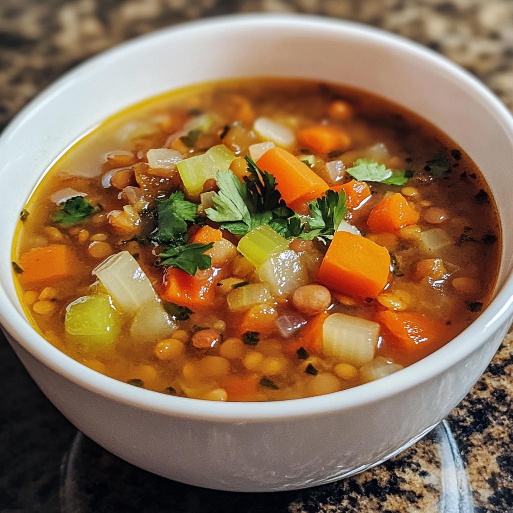 Hearty Lentil Soup Healthy Food Dish in 30 Minutes