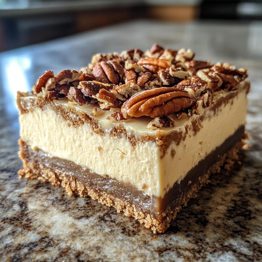 Maple Pecan Cheesecake Bars
