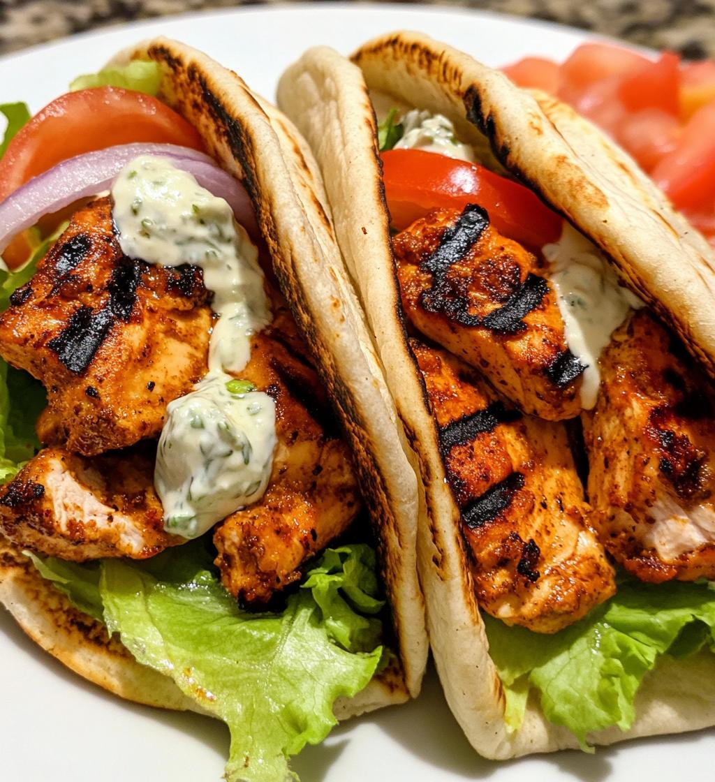 Mediterranean Chicken Gyros with Creamy Tzatziki
