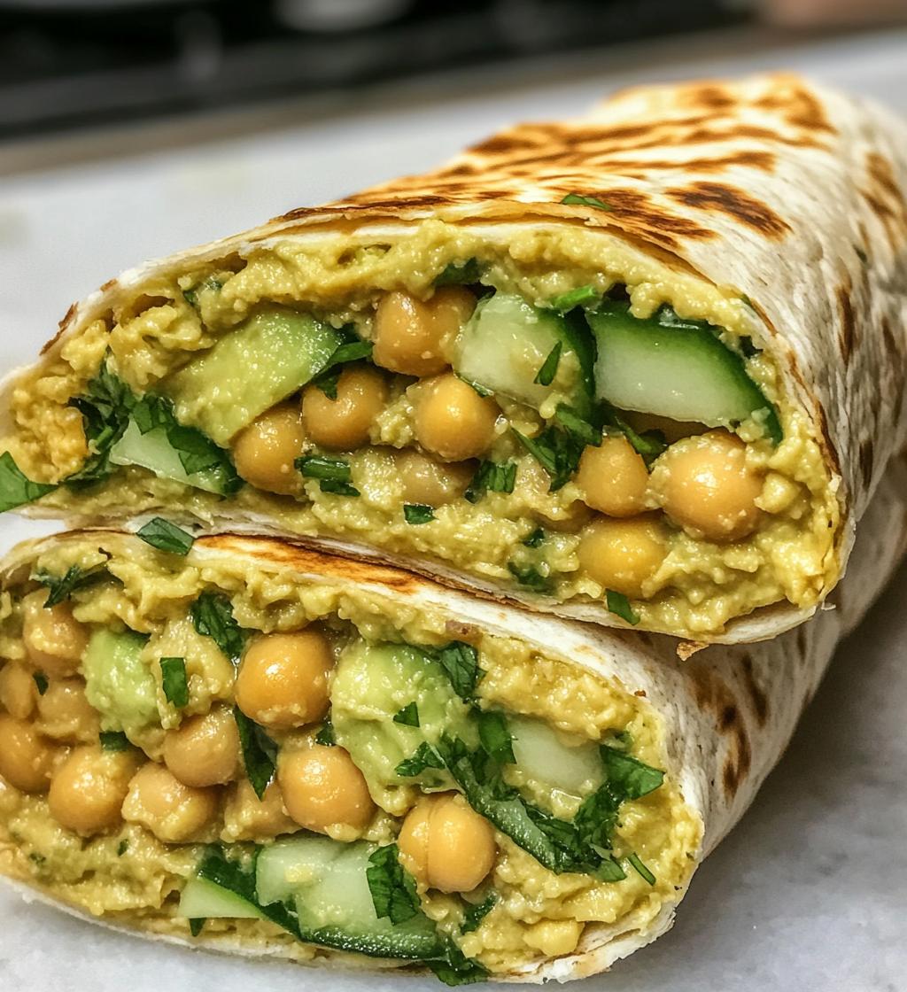 10-Minute Mediterranean Chickpea Wrap – Irresistible!
