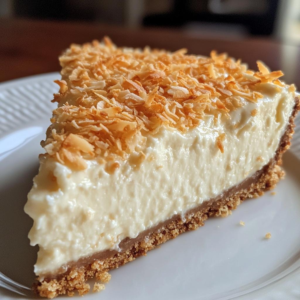 No-Bake Coconut Cheesecake