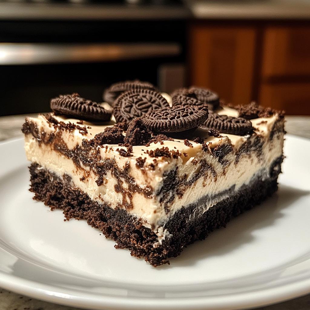 Oreo Brownie Cheesecake Bars